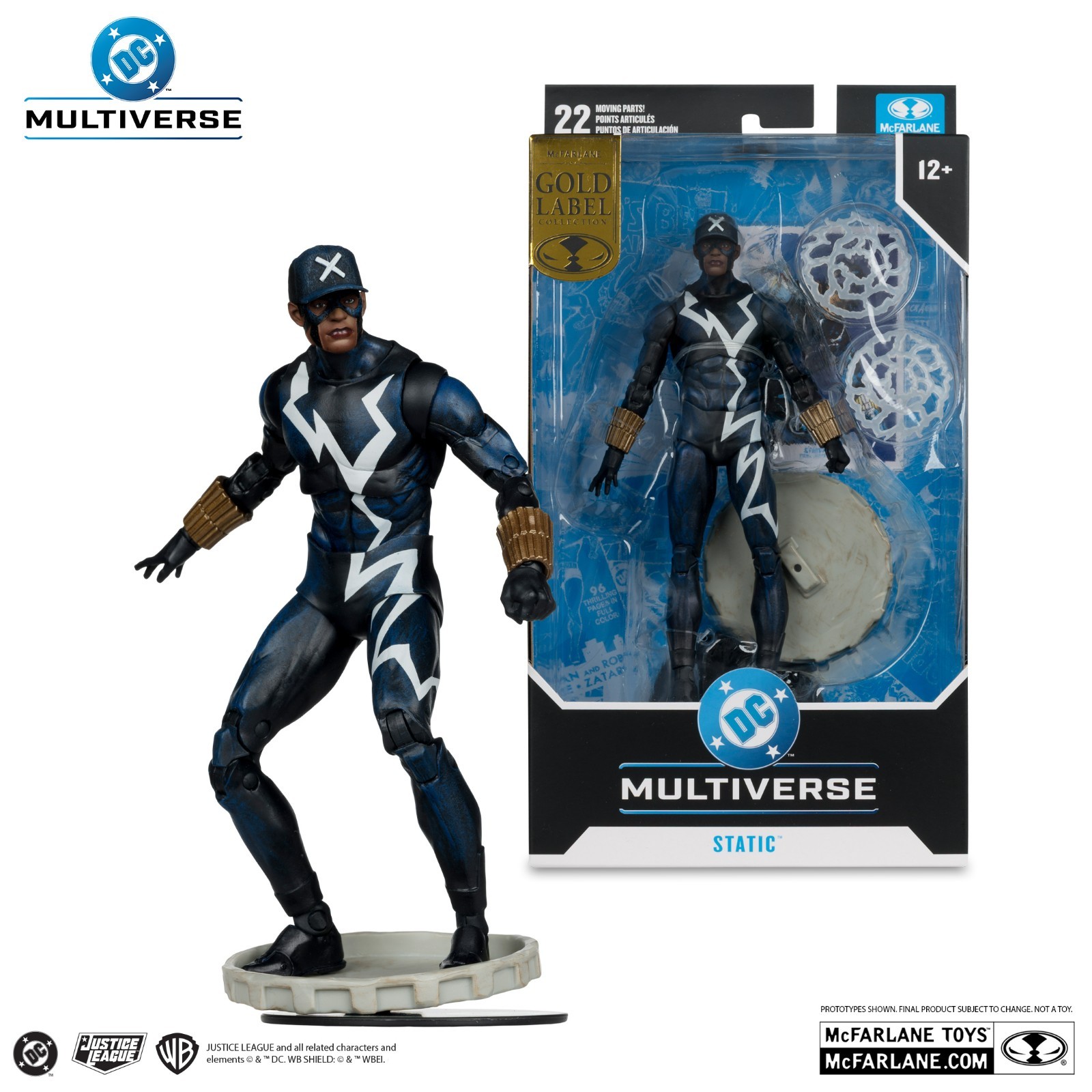 McFarlane DC Multiverse Static (Trial By Fire) Gold Label 7&Prime; Action Figure