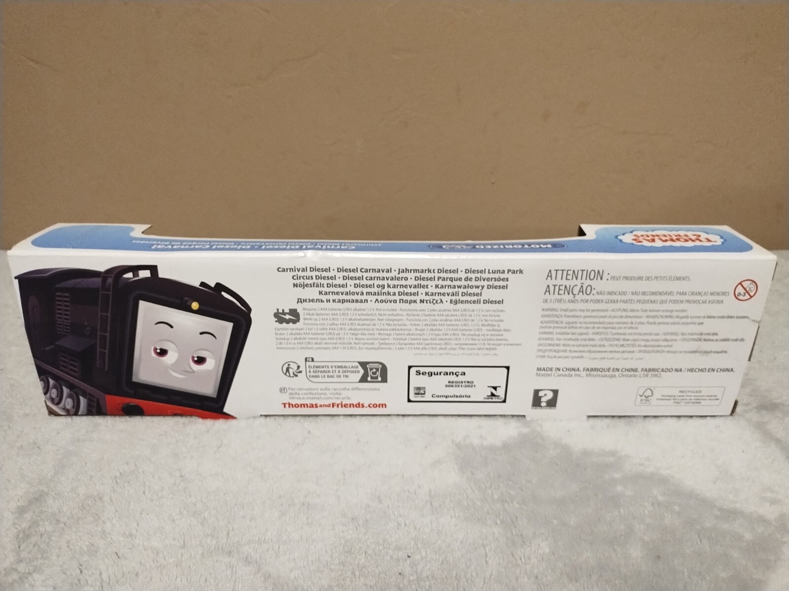 Thomas And Friends Motorized Train Carnival Diesel ~NEW