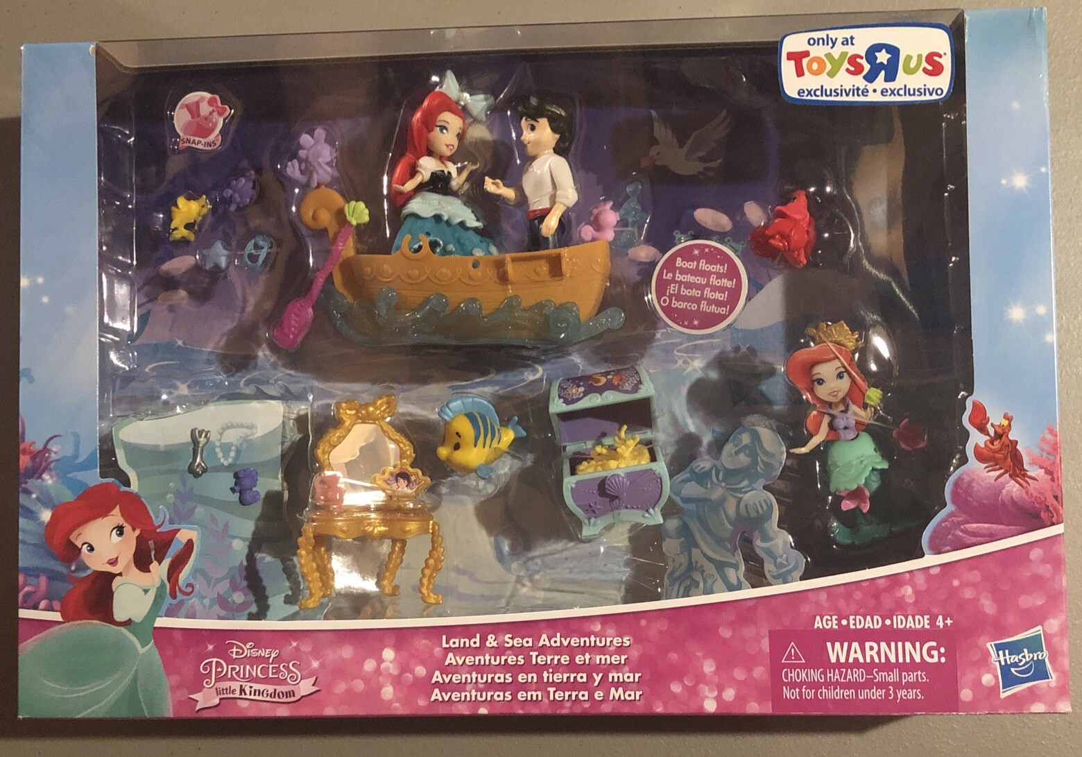 Disney Princess Little Kingdom Land & Sea Adventures Ariel Prince Eric Doll Set