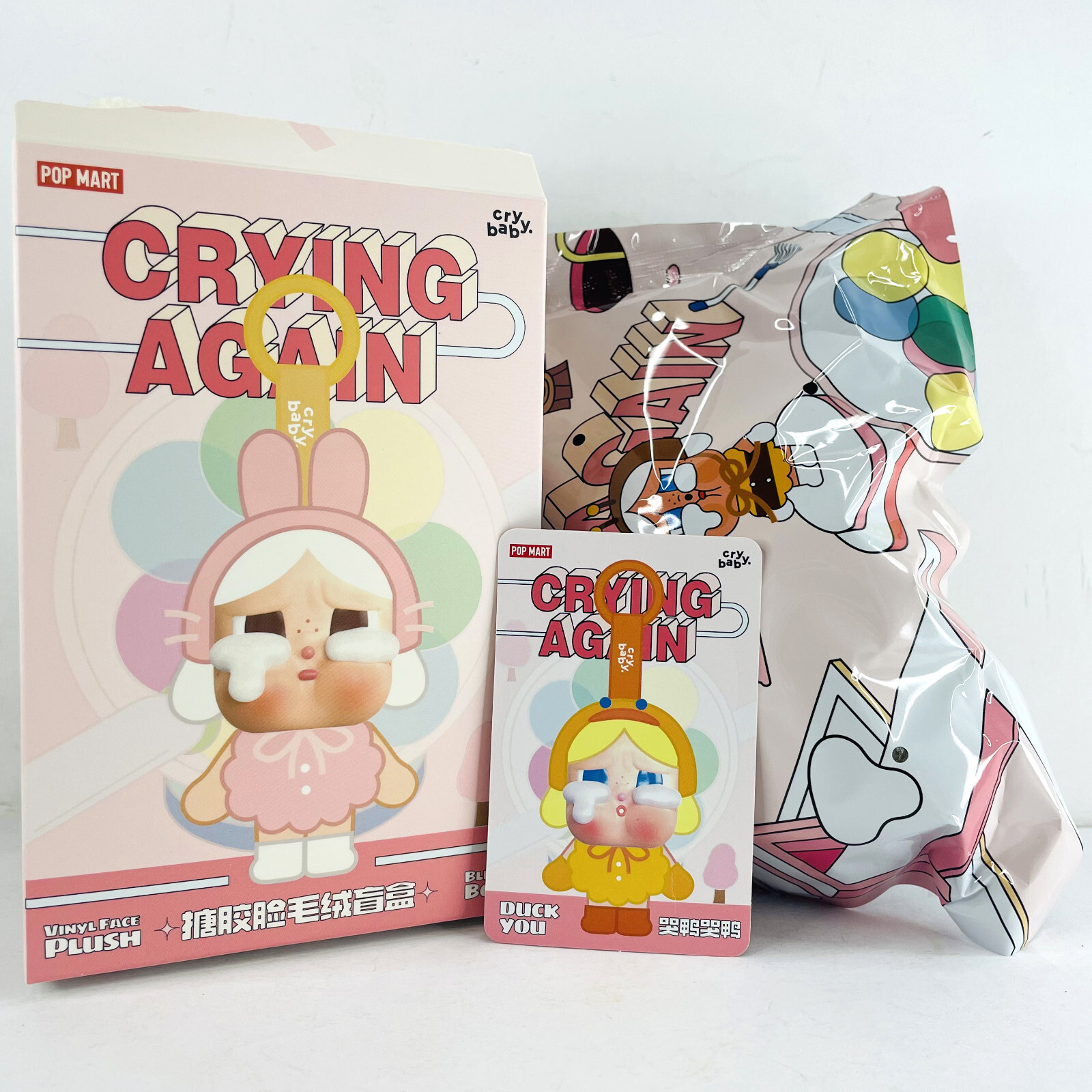POP MART Crybaby Crying Again Series Blind Box Confirmed Plush Figure Toy Dolls