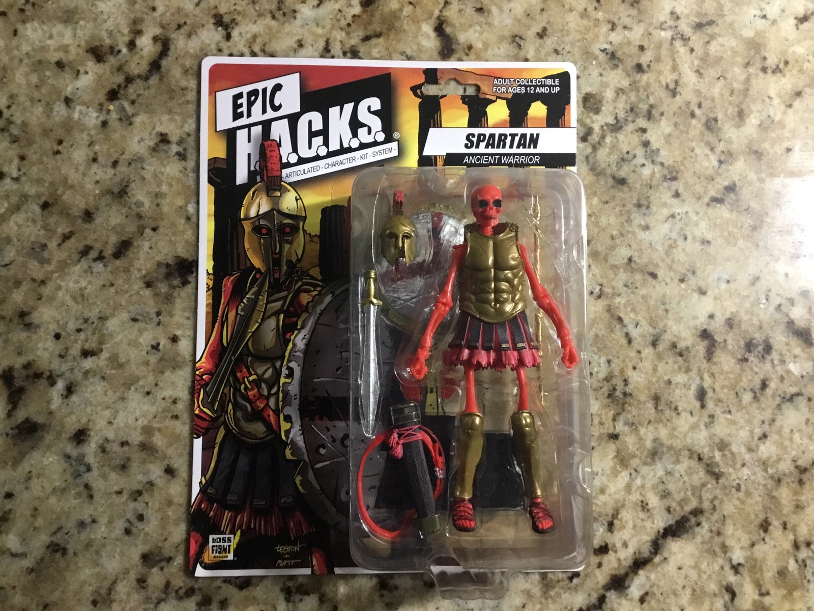 Boss Fight Studio Epic Hacks SPARTAN Ancient Warrior 6&Prime; Action Figure Skeleton
