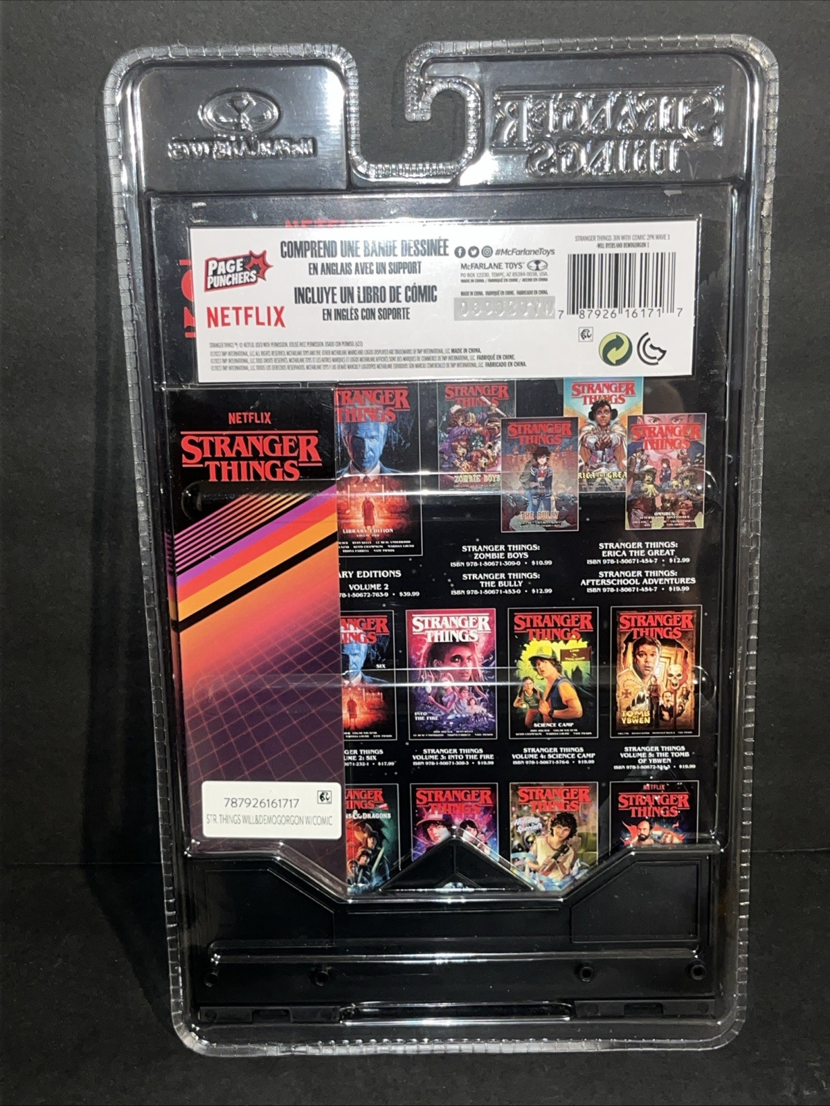 New McFarlane Stranger Things Will Byers & Demogorgon 3&Prime; Figures With Comic Book