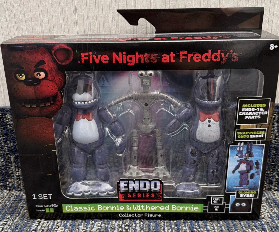 Jazwares FNAF Endo Series Classic & Withered Bonnie 6” Figure NEW Sealed