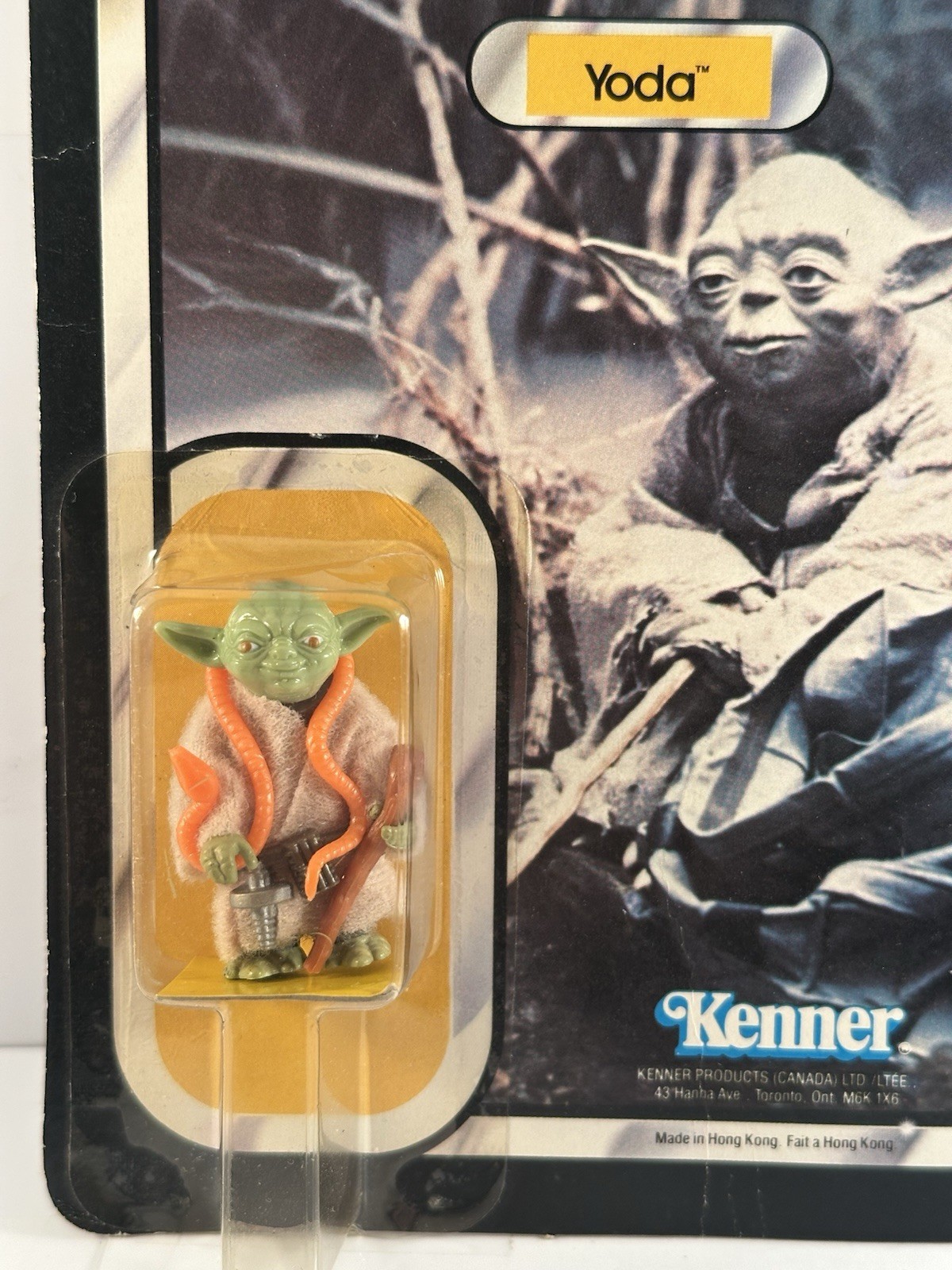 Star Wars 1980 Yoda Empire Strikes Back 32 Back MOC Canadian Canada