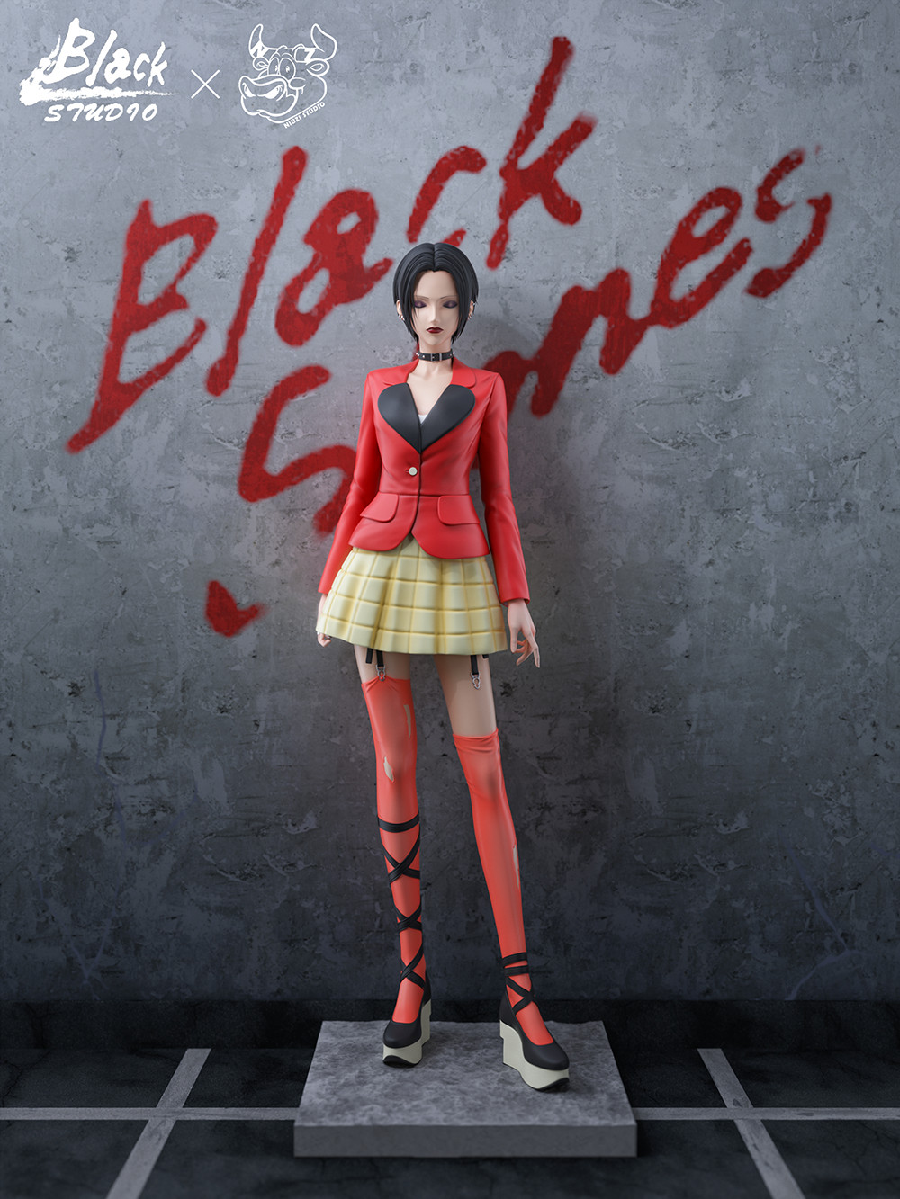 BLACK x NIUZ Studio Oosaki Nana Resin Pu Figure H28CM Model