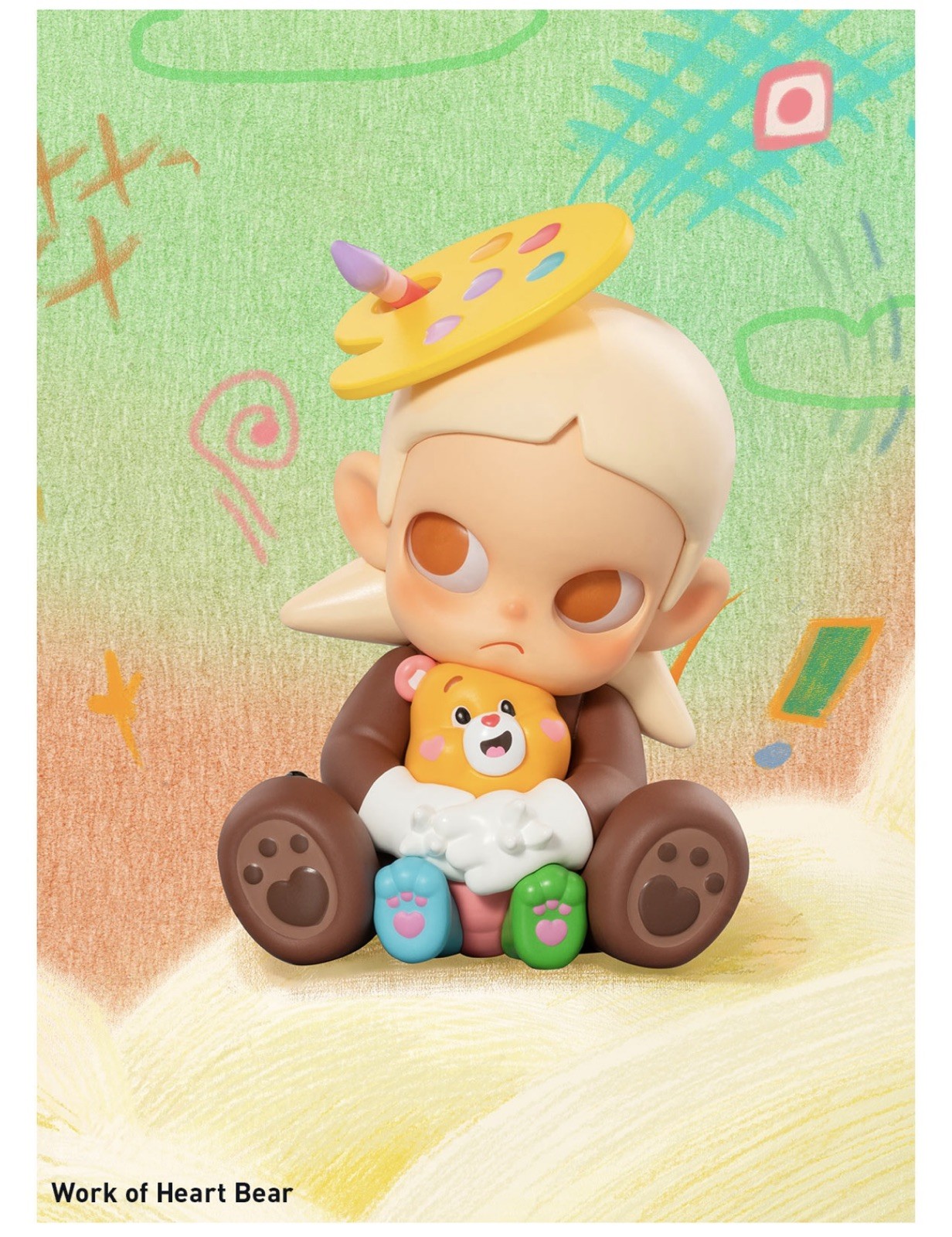Popmart Zsiga × Care Bears Work Of Heart Bear Figure Pop Mart