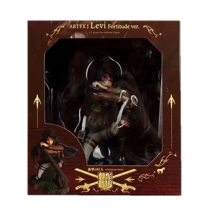 Attack on Titan Levi Ackerman 18cm Battle Damage Figure Model Toy Gift