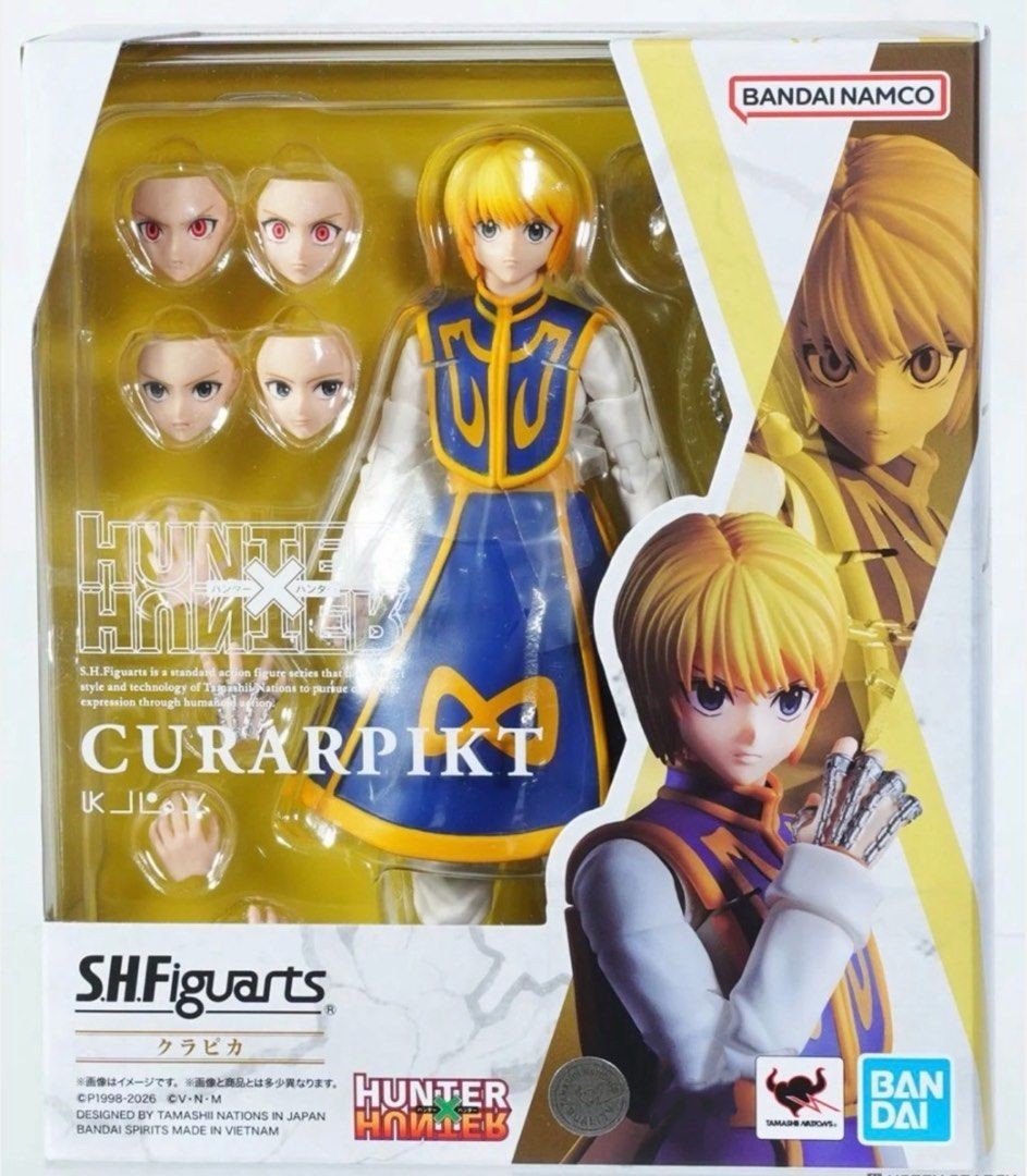 BANDAI S.H.FIGUARTS HUNTER X HUNTER CURARPIKT 150mm ACTION FIGURE