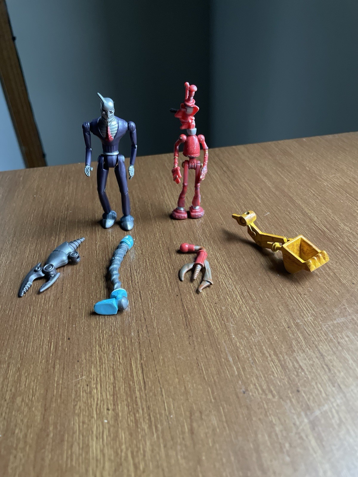 Robots Movie Fender and Ratchet Mix &lsquo;n Match Action Figures 3.5&Prime; w/ accessories