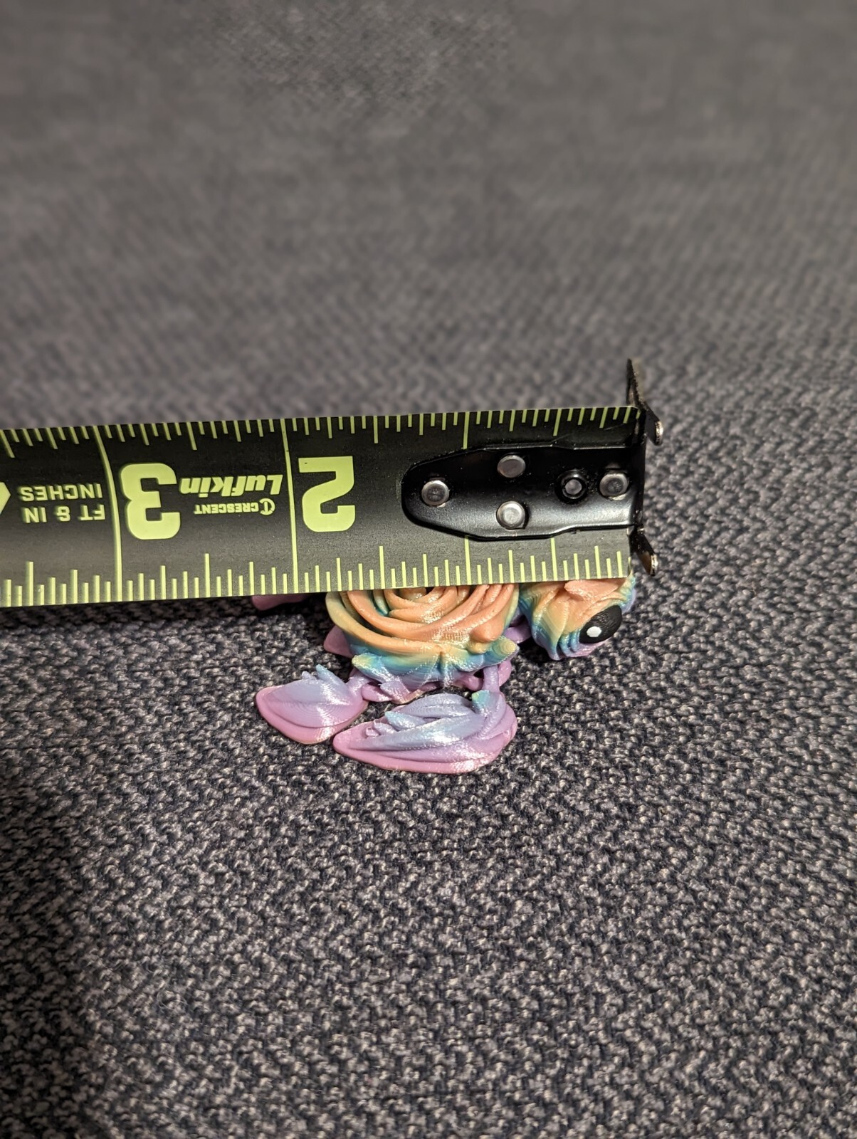 Rose Turtle 3D Printed Articulated Keychain Turtle Eyes Is Hand Painted..