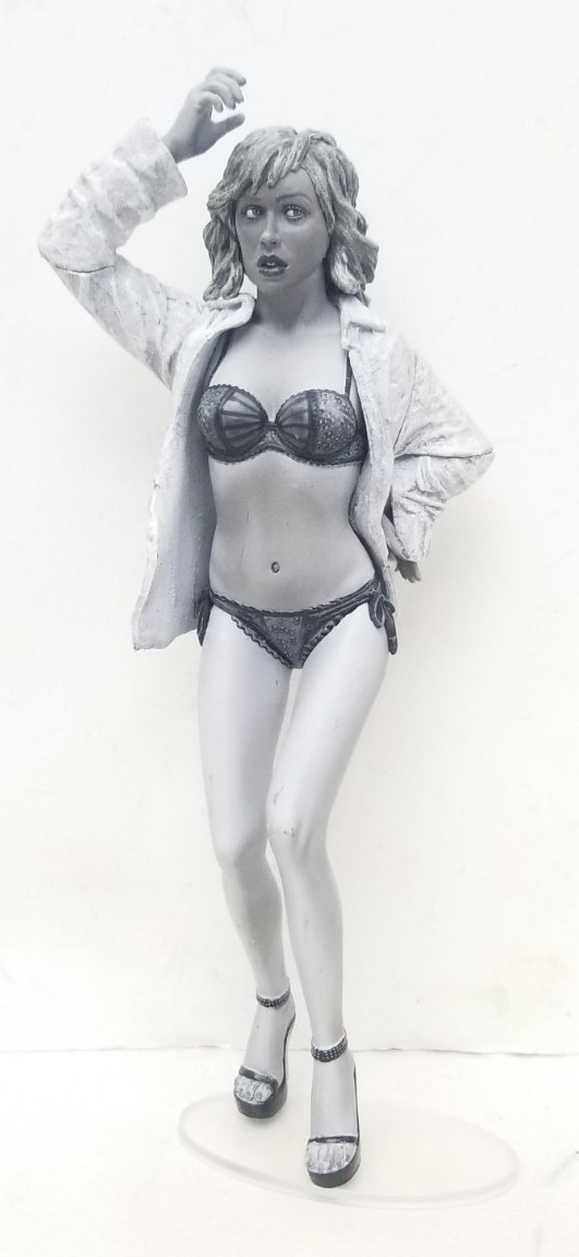 Incomplete NECA 6.5&Prime; Sin City SDCC 2005 Ex. Brittany Murphy B&W « Shellie » Figure