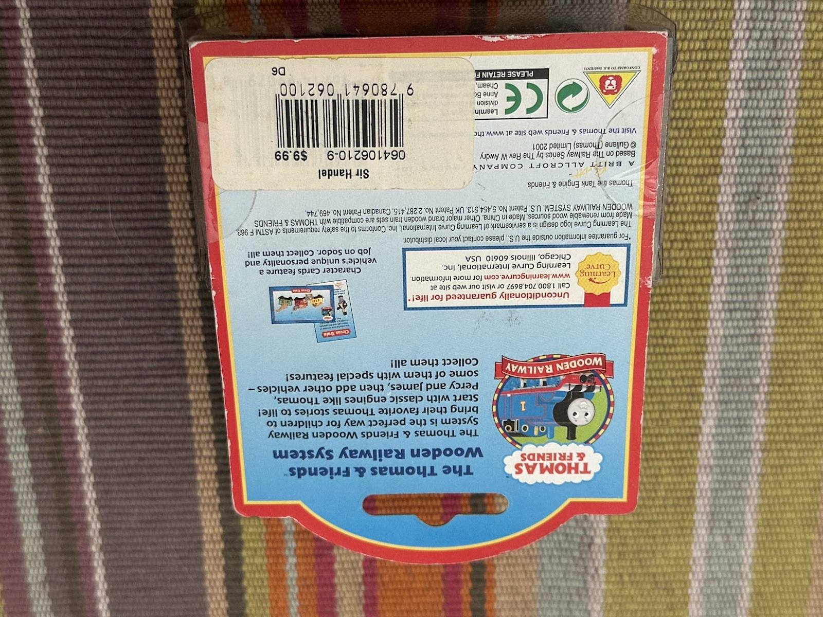 2001 Learning Curve Thomas Train Wooden Sir Handel! NEW!