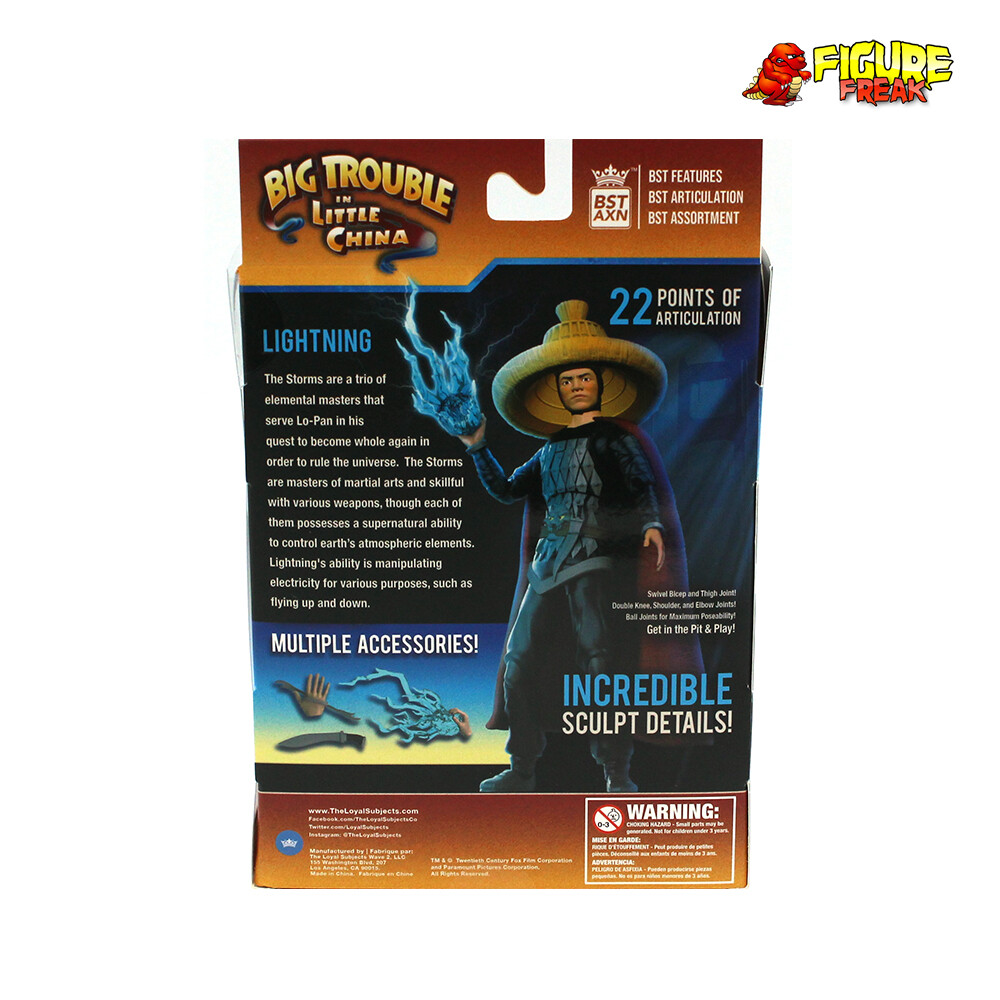 The Loyal Subjects BST AXN Big Trouble in Little China 5&Prime; Lightning Figure