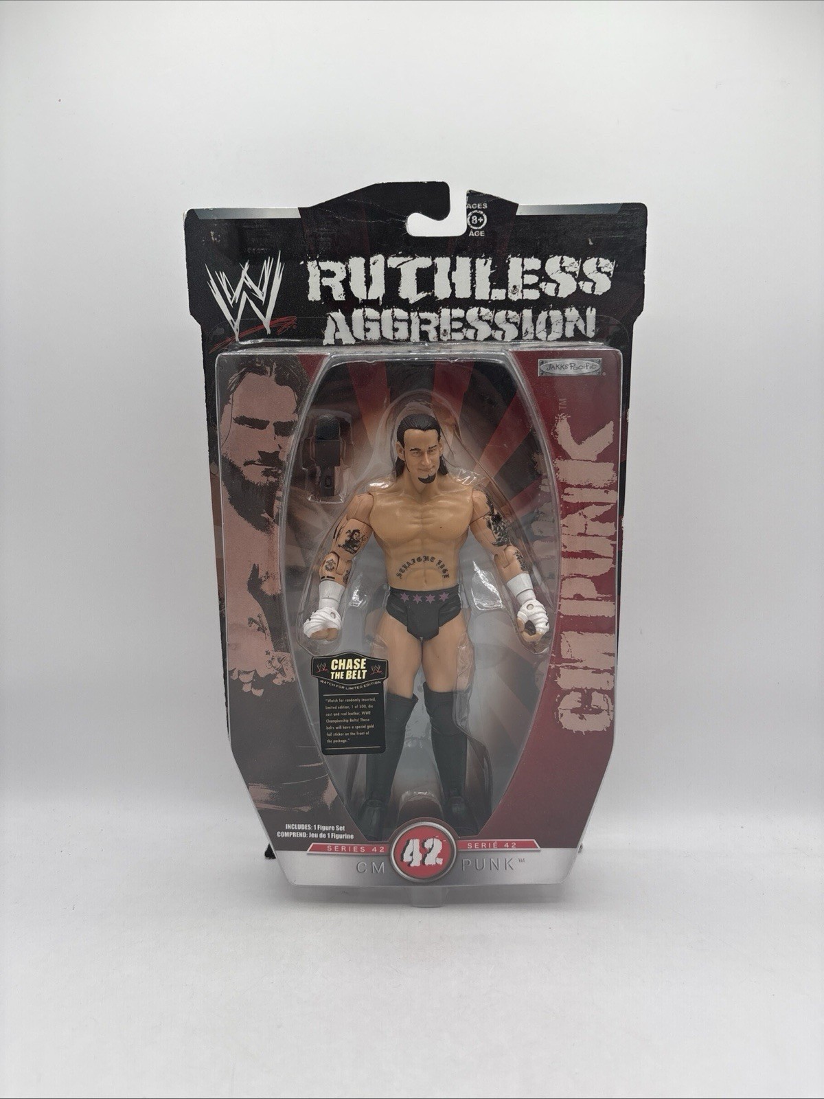 CM Punk WWE Jakks Ruthless Aggression Series 42 Action Figure New Wrestling ECW