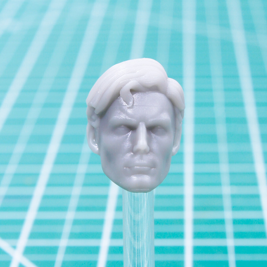 Custom Resin Christopher head cast 7 in. scale 1:10 Superman McFarlane