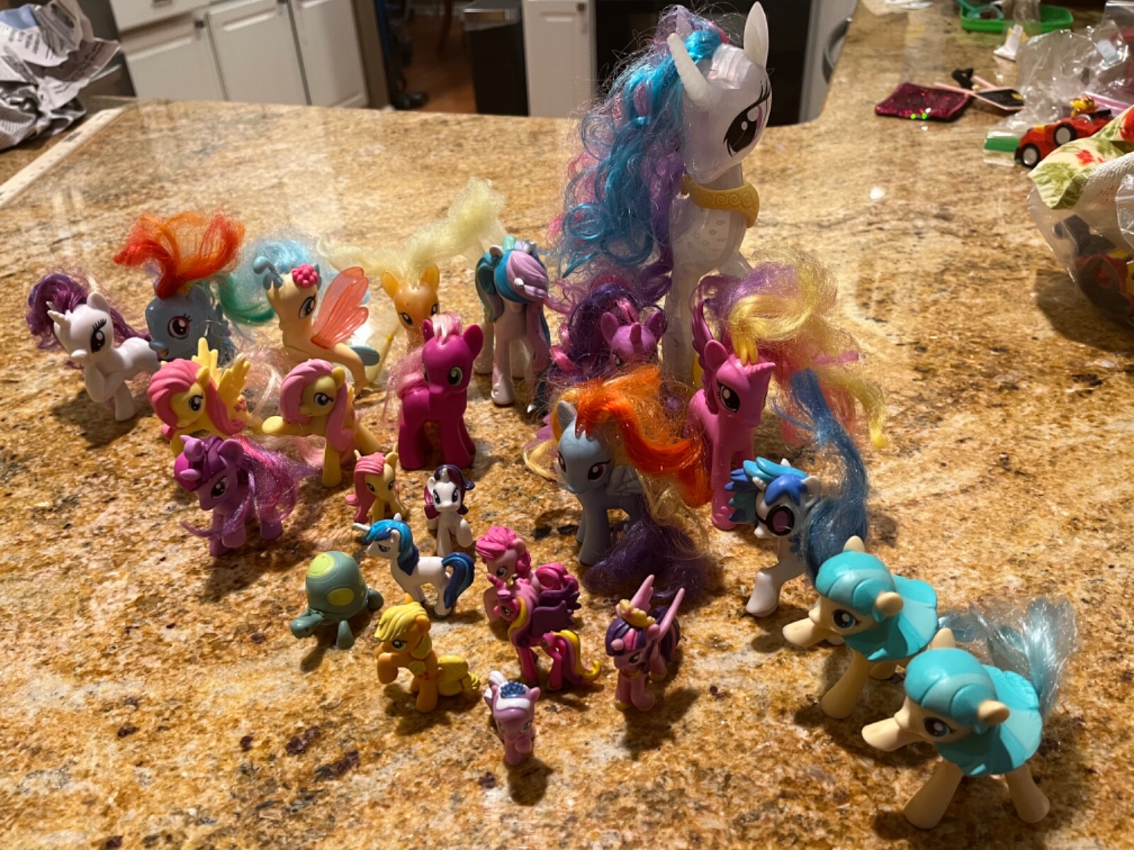 My Little Pony MLP Ponies TOYS assorted sizes Lot Of 29
