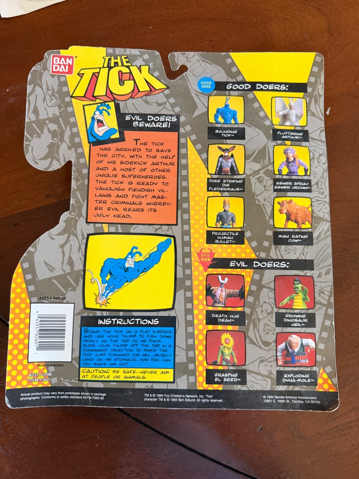 The Tick Action Figure Lot – Bendable – The Tick, Metallic, Fluttering Arthur