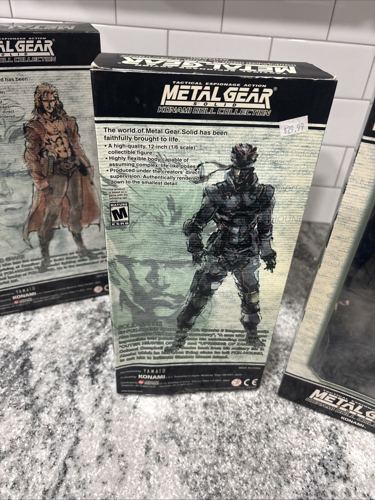 Metal Gear Solid Konami Doll Collection 12&Prime; Solid Snake, Liquid Snake & Sniper W