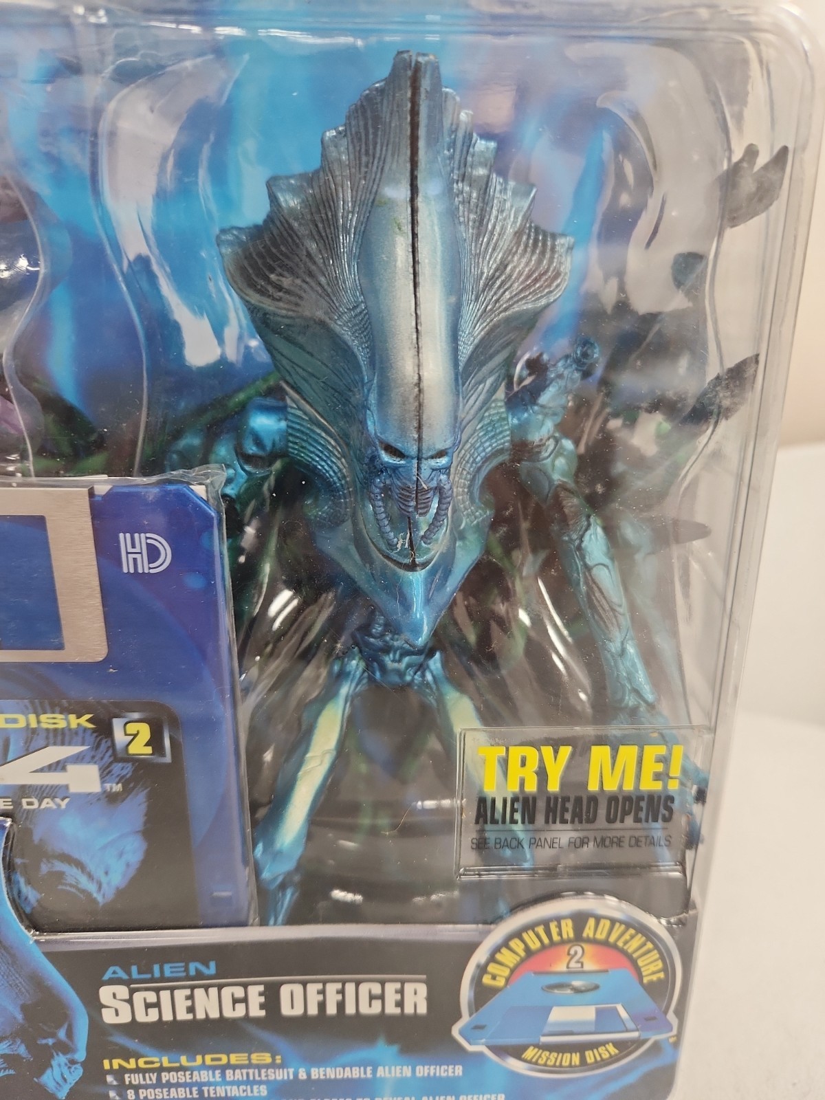 Independence Day &lsquo;ID4&rsquo; Alien Science Officers Action Figure 1996 New