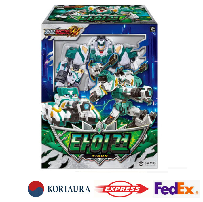 Metal Cardbot W Season3 TIGUN Transformer Robot Green Tiger Tank Figure Toy 2025