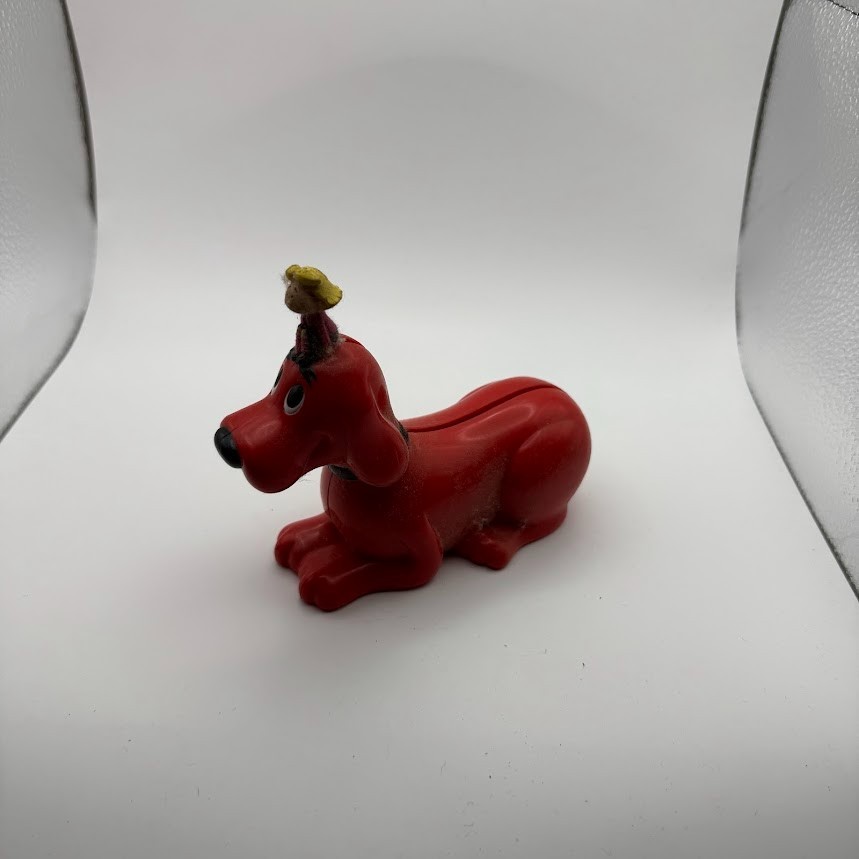 Vtg Clifford The Big Red Dog Mini Piggy Bank Scholastic Plastic Toy Collectable