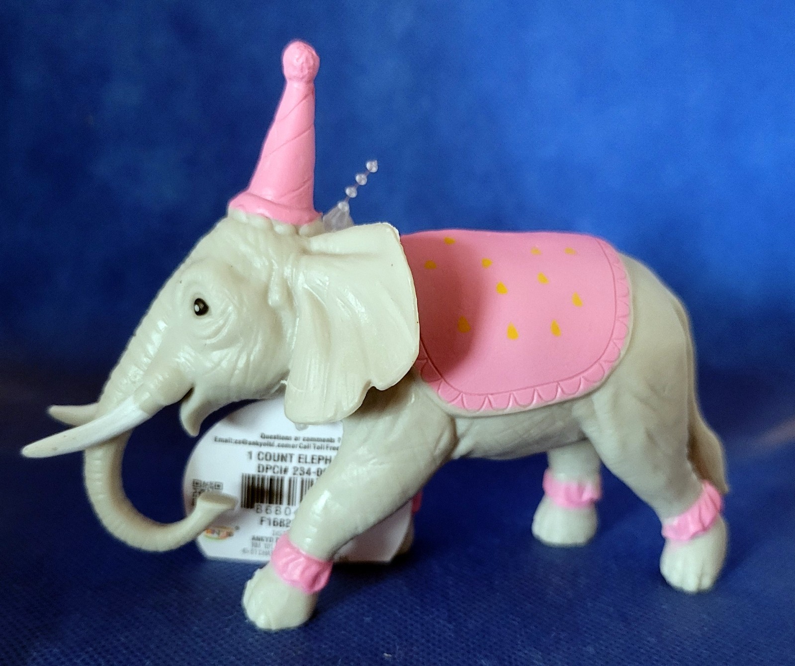 ANKYO BIRTHDAY ELEPHANT 4&Prime; x 5&Prime; TOY FIGURE – PARTY ANIMAL – NEW!