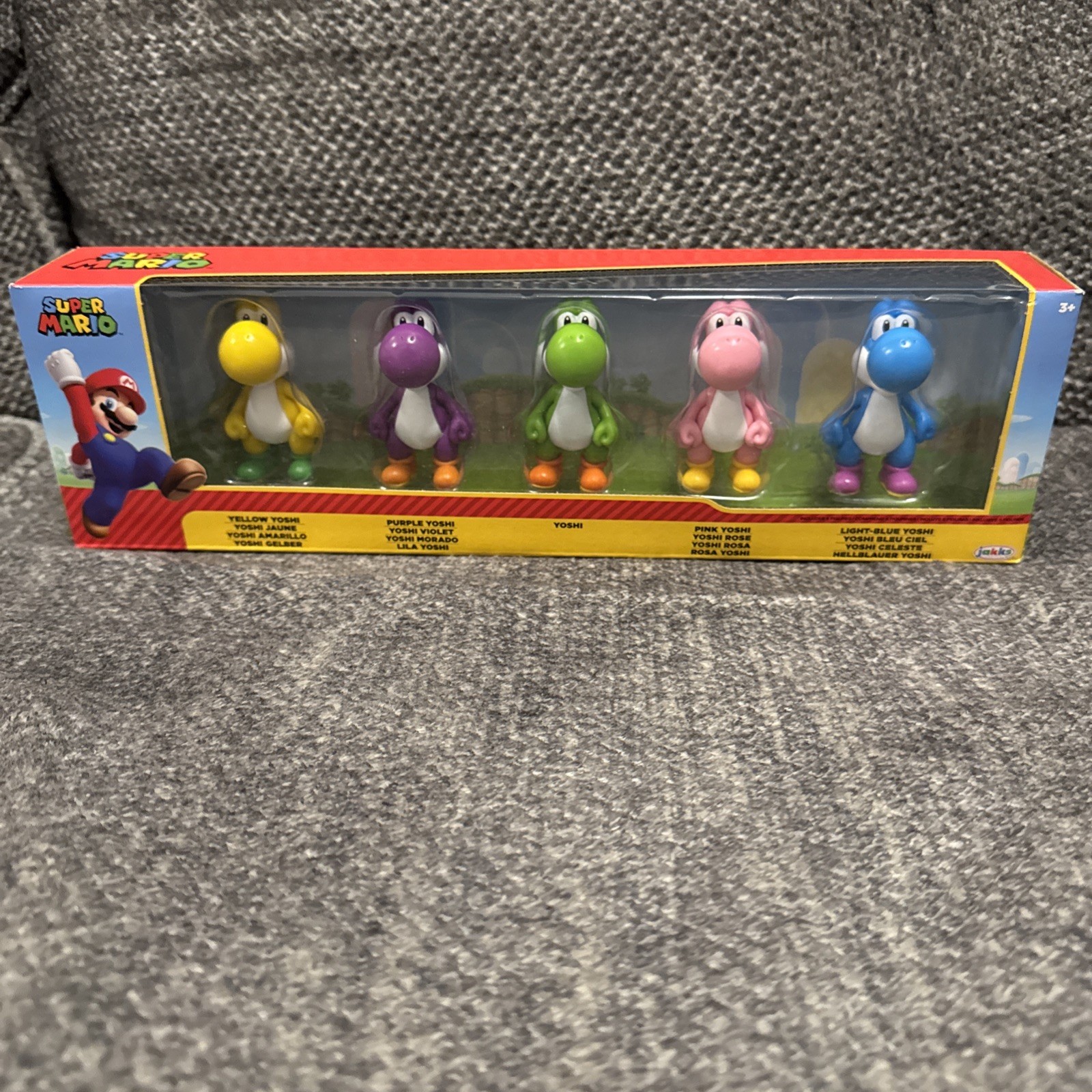 Super Mario Yoshi 5-Pack 2.5&Prime; Action Figures, Jakks Pacific, World of Nintendo