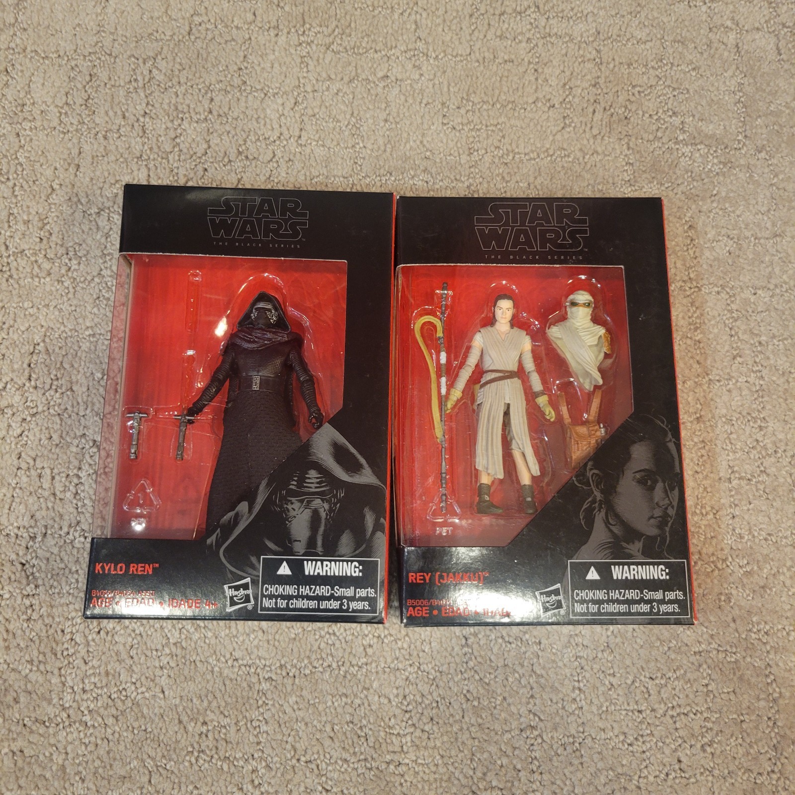 Star Wars Black Series 3.75 Walmart Excl. Kylo Ren + Rey (Jakku)