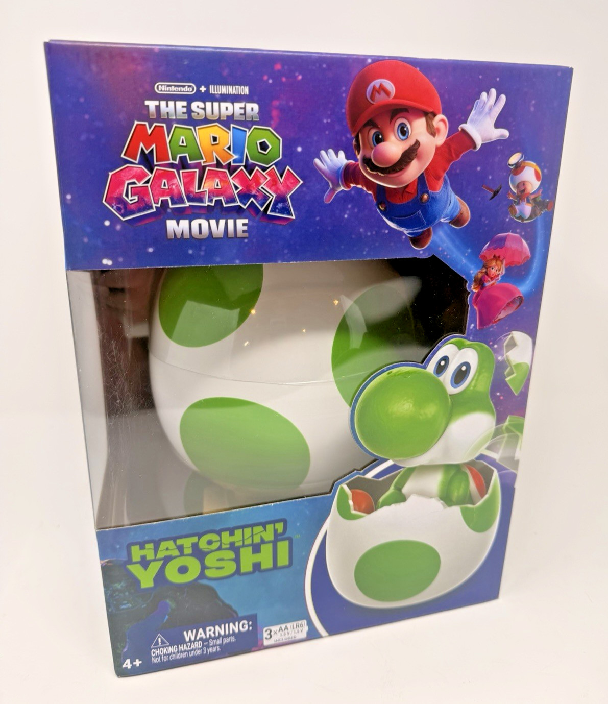 Hatchin&rsquo; Yoshi The Super Mario Galaxy Movie, Interactive Yoshi Figure Fast Ship