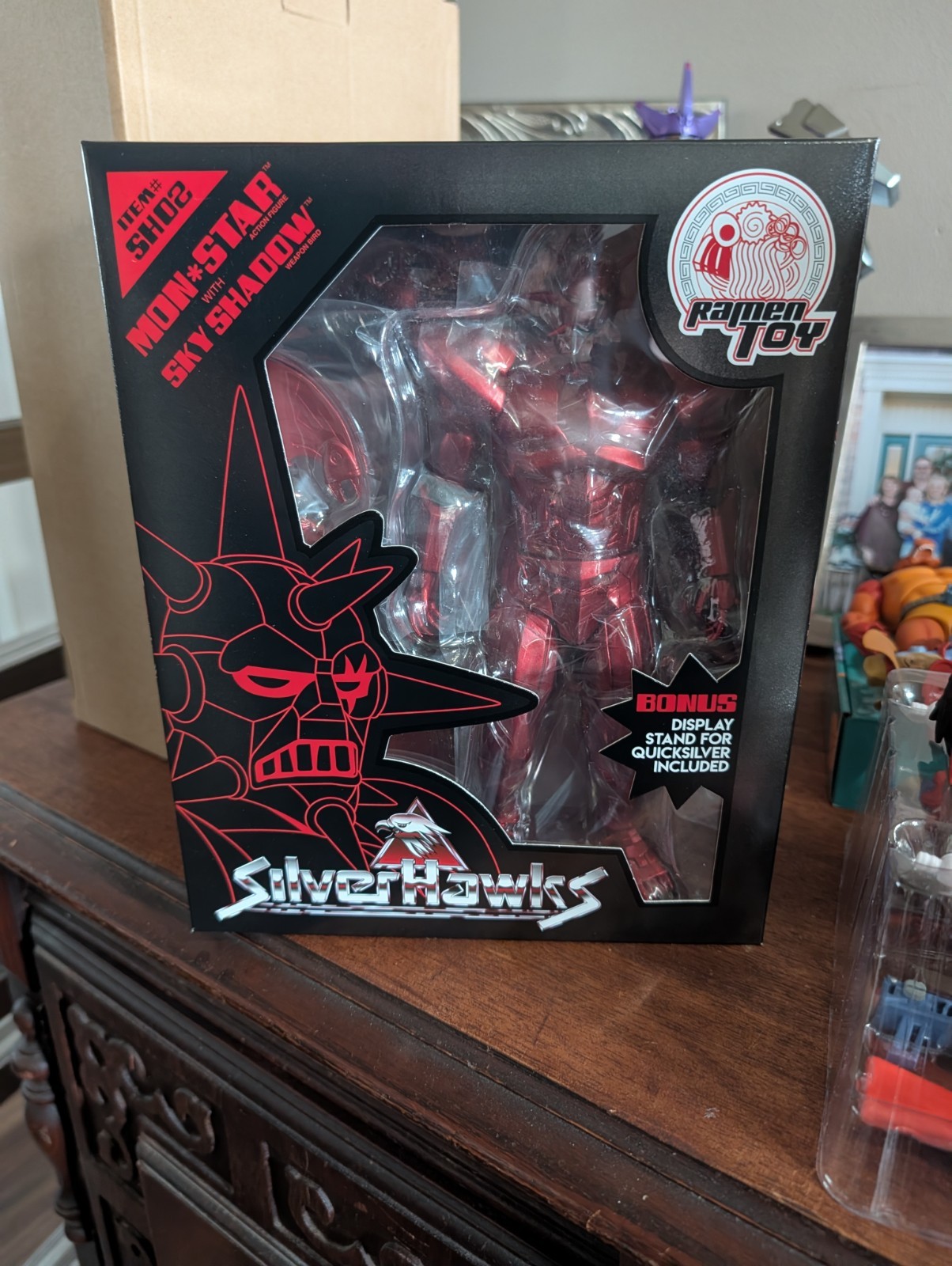 🇺🇸 SilverHawks MonStar with Quicksilver Set SH02 SH01 Ramen Toys By Super7