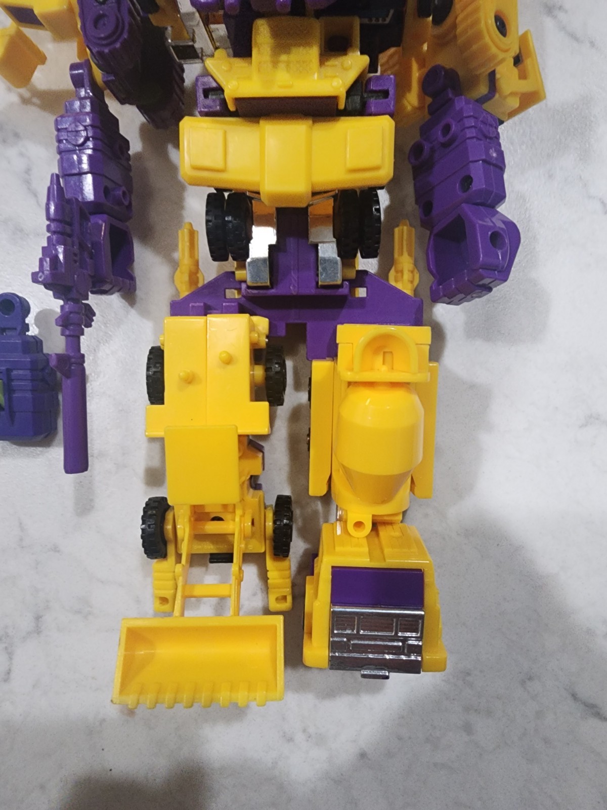 Transformers 1984 Devastator All Constructicons With accessories near complete