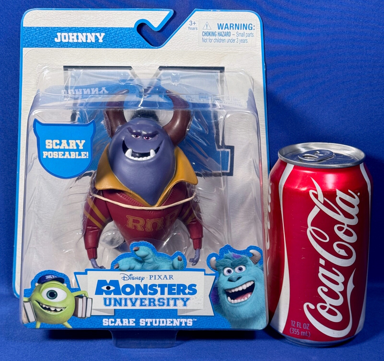 JOHNNY – Posable Action Figure SCARE STUDENTS Monsters University Inc PIXAR