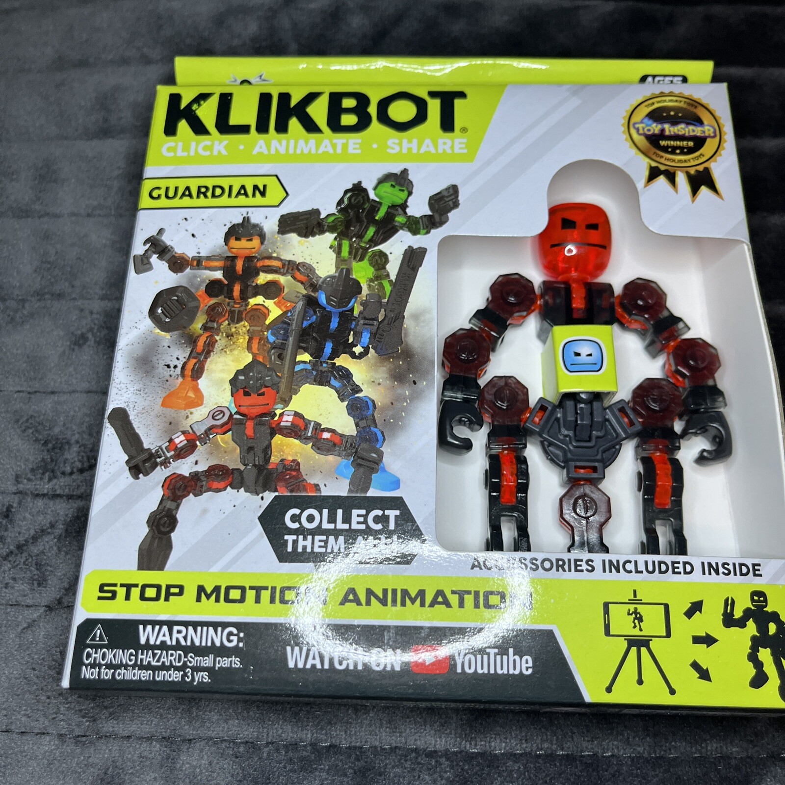 Klikbot Stop Motion Animation Figure – Guardian – Sabre – Zing – Articulated