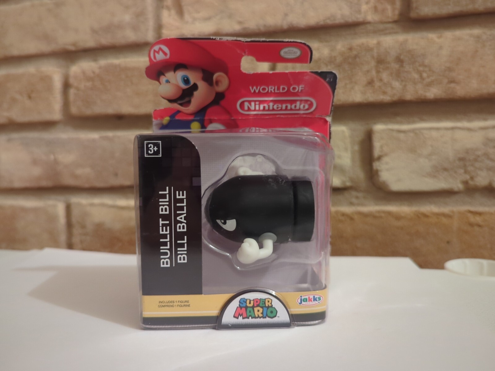 World of Nintendo Super Mario Bullet Bill Figure Jakks Pacific Damaged Package
