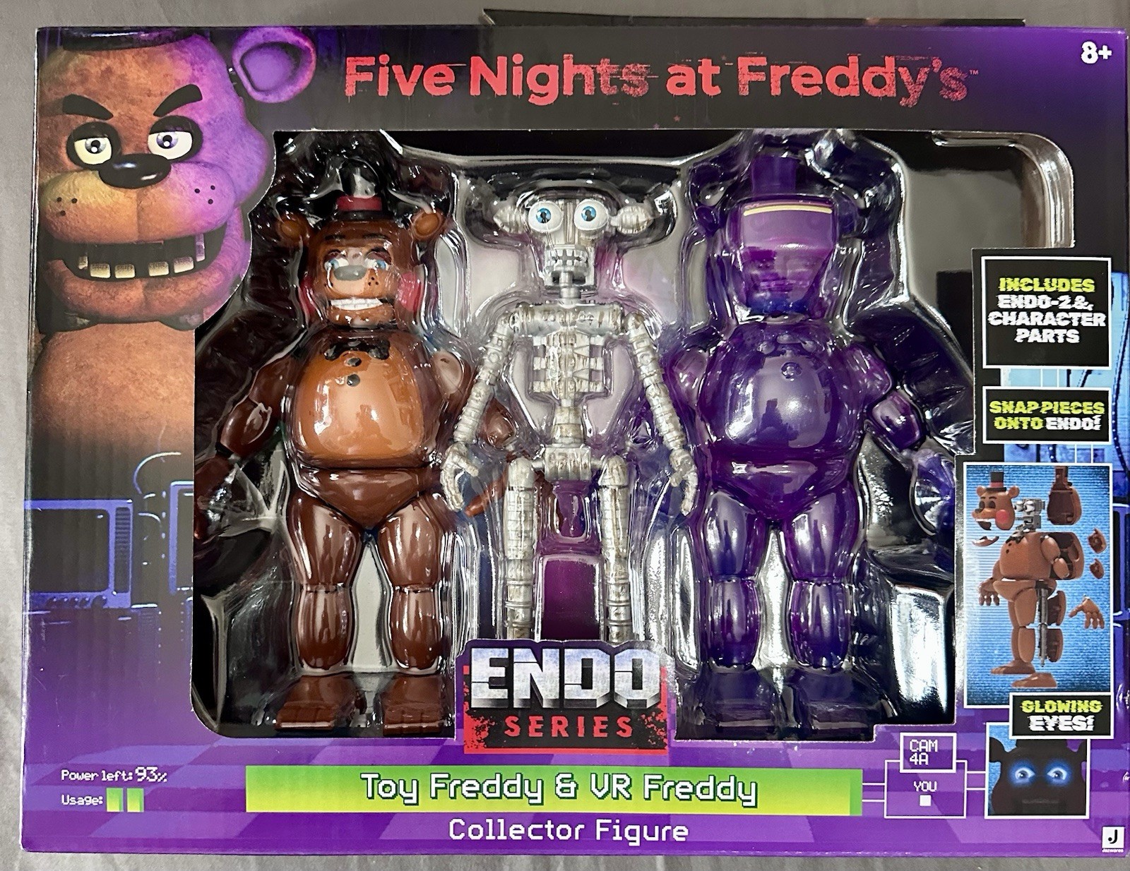 Jazwares Five Nights at Freddys Endo-02 TOY FREDDY & VR FREDDY FNAF FAST SHIP