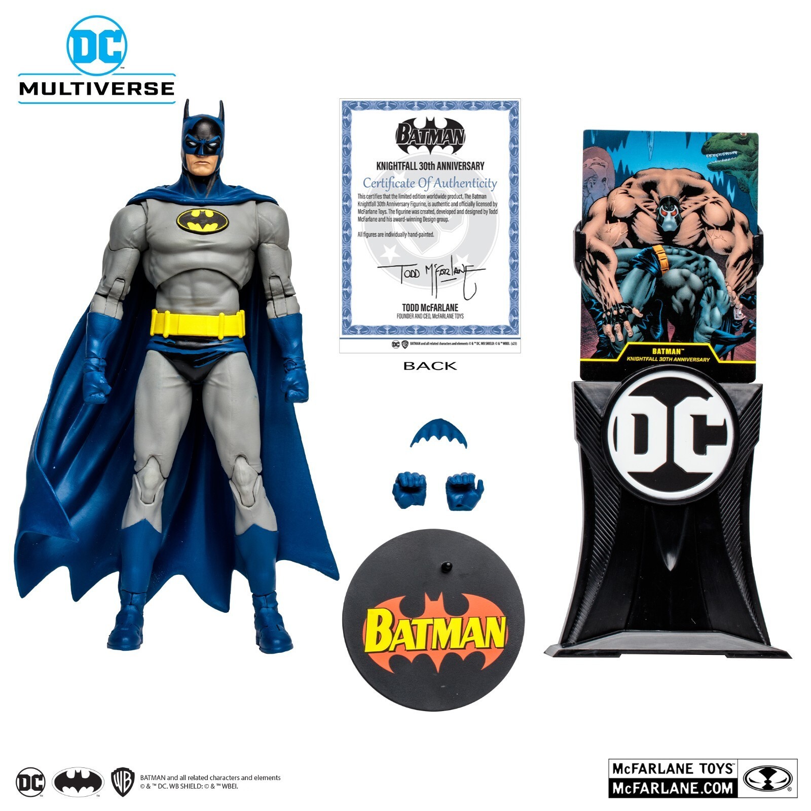 Batman Knightfall 30th Anniversary SDCC 2023 Exclusive Mcfarlane Gold Label New