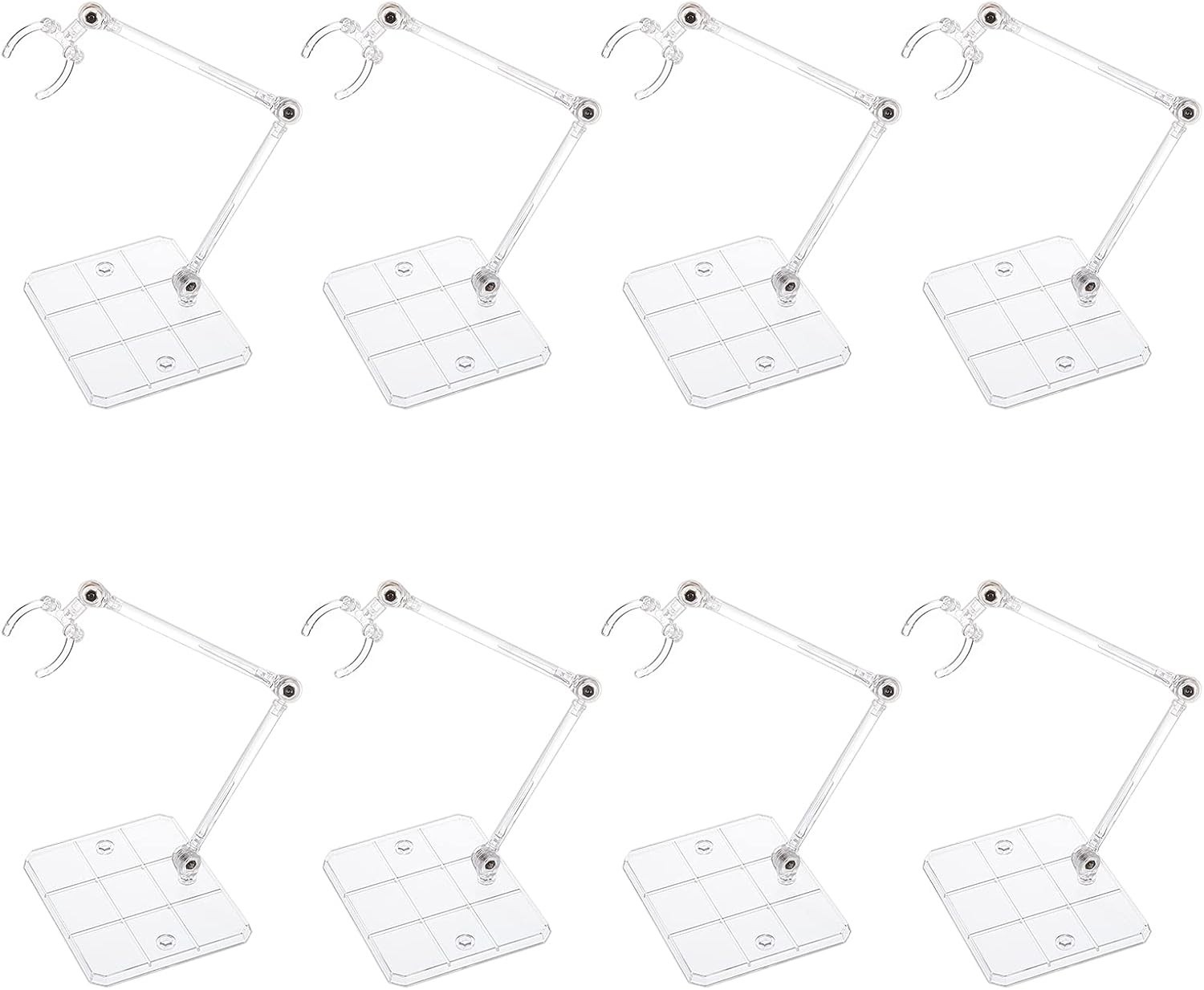 Lightweight 8-Pack Clear Stands for 6-Inch Action Figures – Assembles Easily