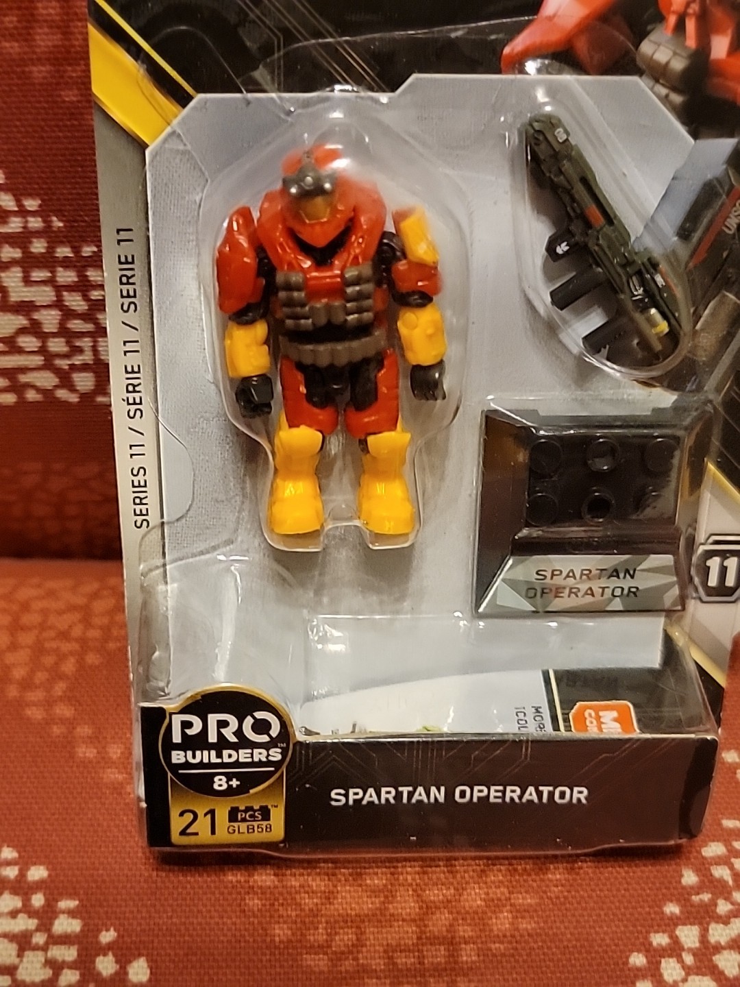 Halo Mega Construx 2019 Spartan Operator Red & Yellow Pro Builders Series 11 New