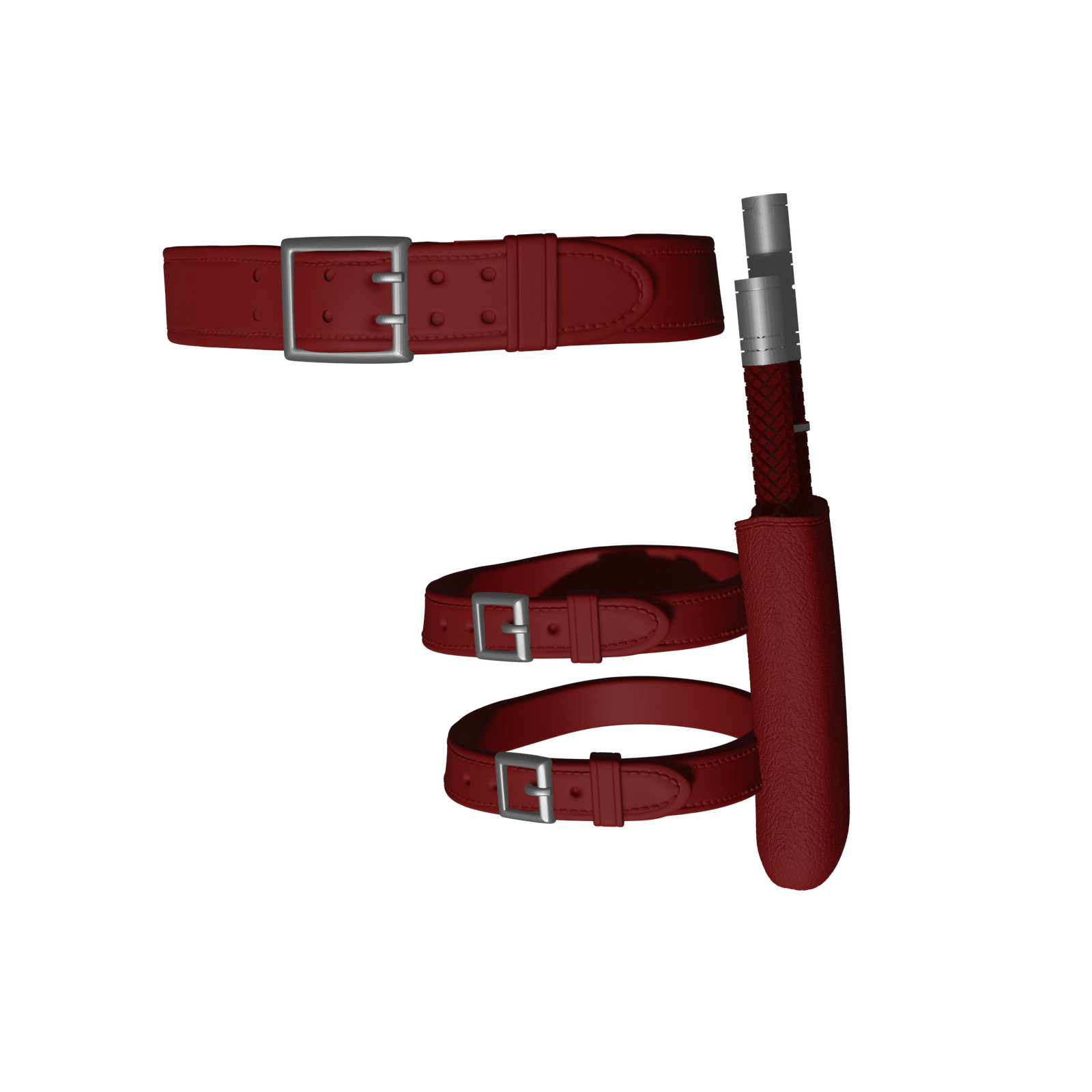 1/12 Scale Action Figure Belt and Holster: Daredevil v4