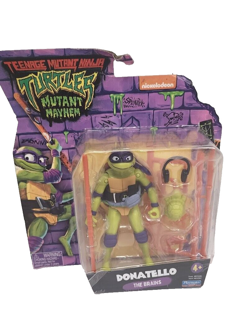New TMNT Teenage Mutant Ninja Turtles Mutant Mayhem Donatello Action Figure BNIB