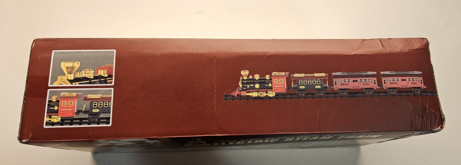 Simulated Retro Train Model 16 Pcs Electric Steam Train NO.699-18A (Open – Box /