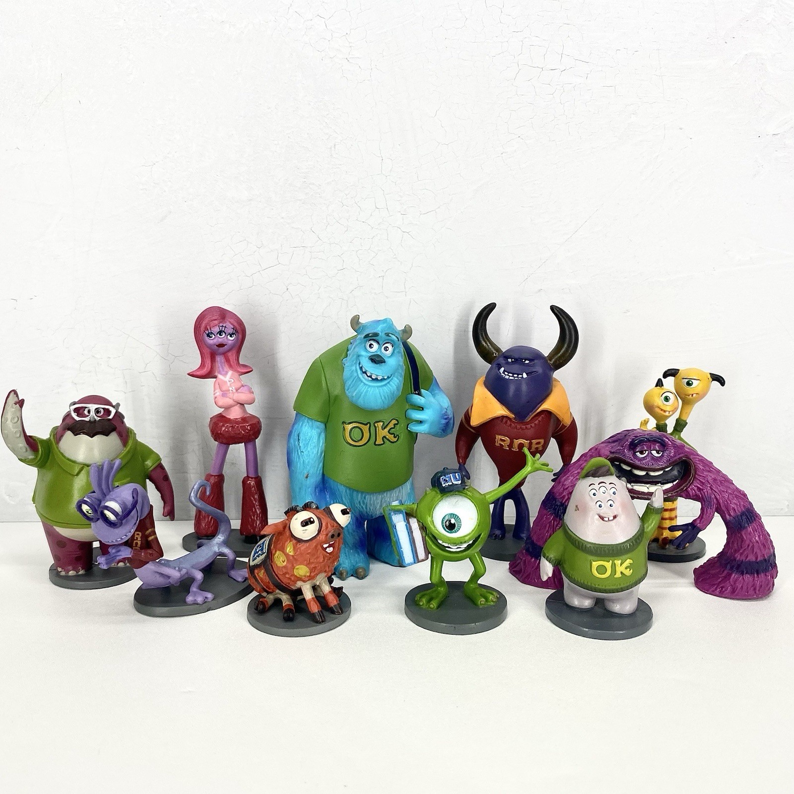 Monsters Inc University Disney Store Exclusive Deluxe Figure Set 10 Pieces