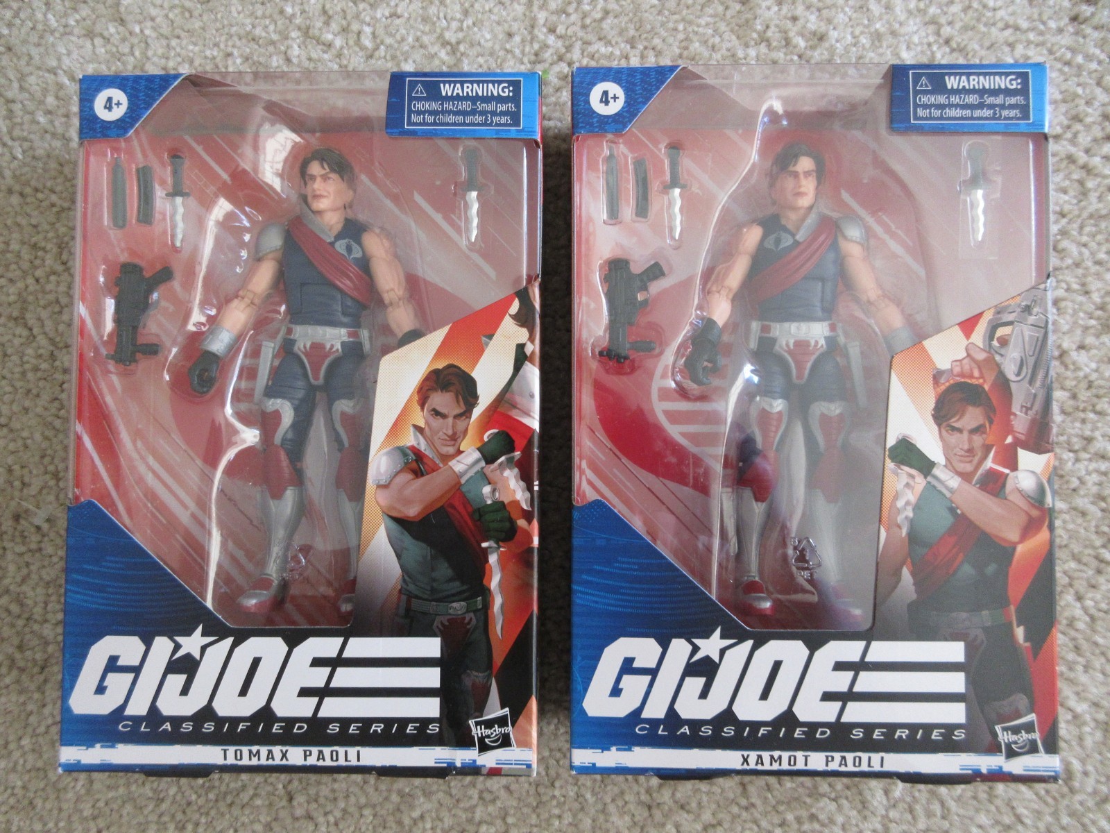 GI Joe Classified Series #44 Tomax Paoli & #45 Xamot Paoli NIB Factory-Sealed