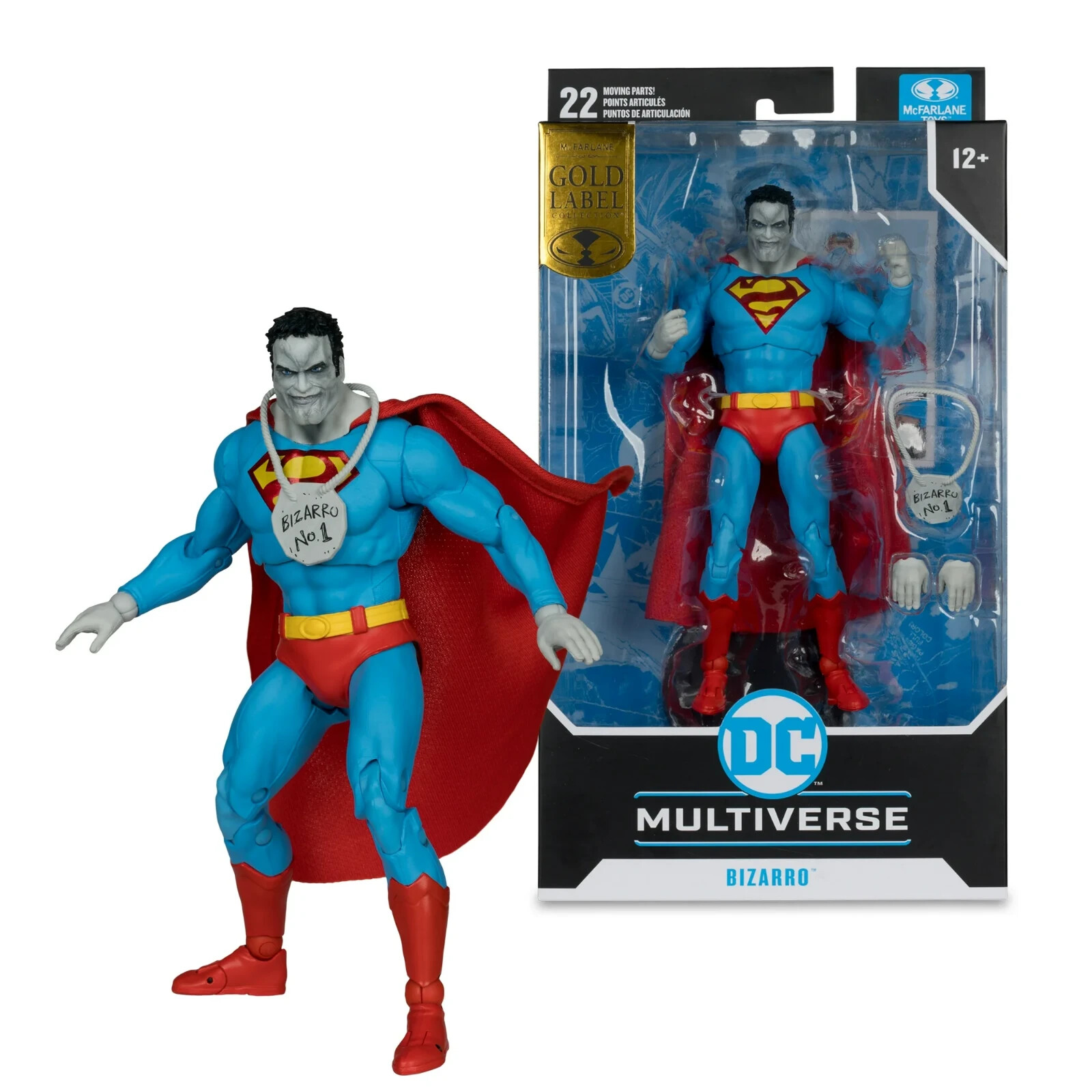 DC Multiverse BIZARRO DC Classic McFarlane Gold Label Collection 7” Figure NEW!