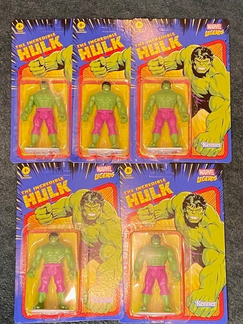 Marvel Legends Retro 3.75 3 3/4&Prime; INCREDIBLE HULK Green Figure UNPUNCHED MINT NEW