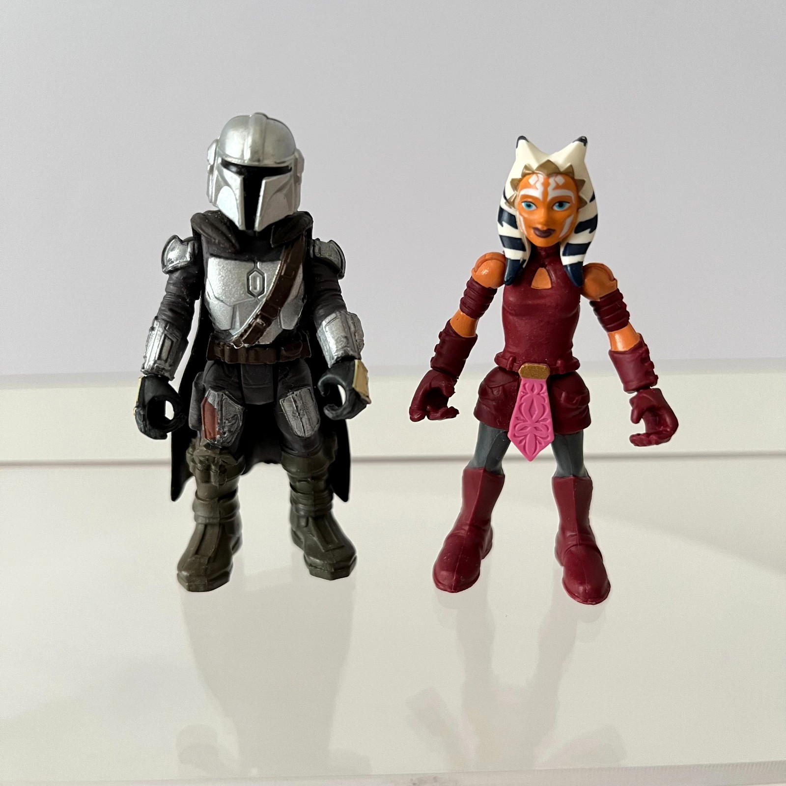 Star Wars Mission Fleet MANDALORIAN and Ahsoka Tano 2.5” Action Figures Lot 2 LF