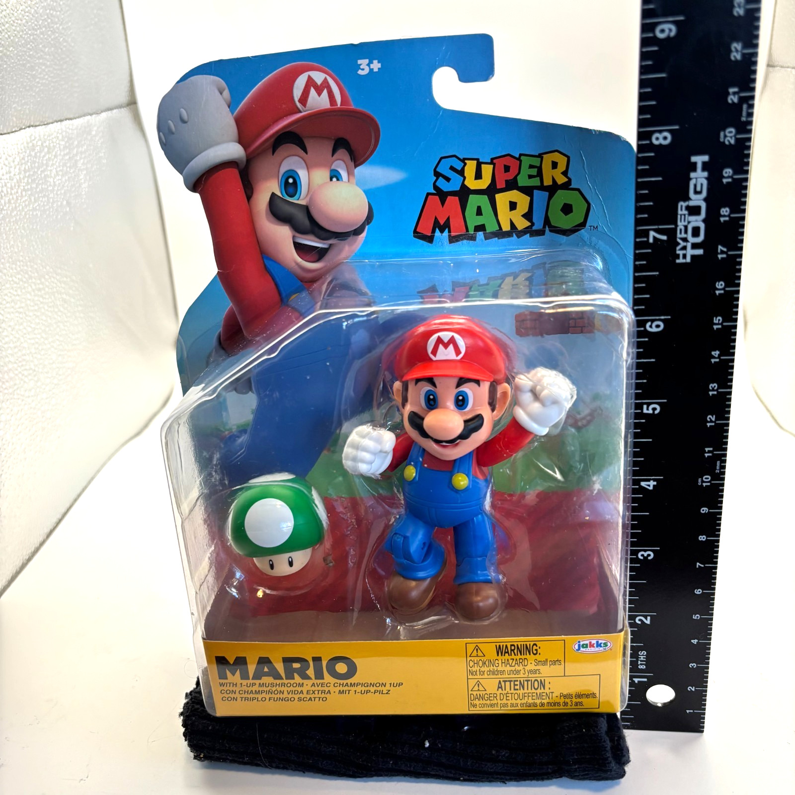 Jakks Pacific Mario 1-Up Mushroom Action Figure 4&Prime; World of Nintendo NEW NIP