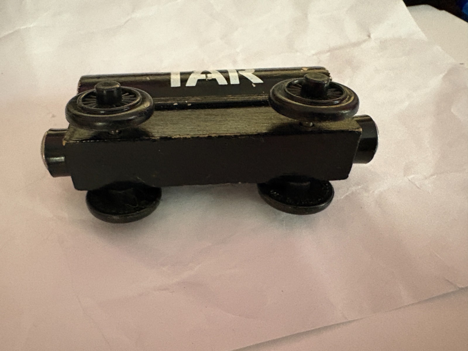 1998 Authentic Learning Curve Britt Allcroft Wooden Thomas Train Tar Tanker!