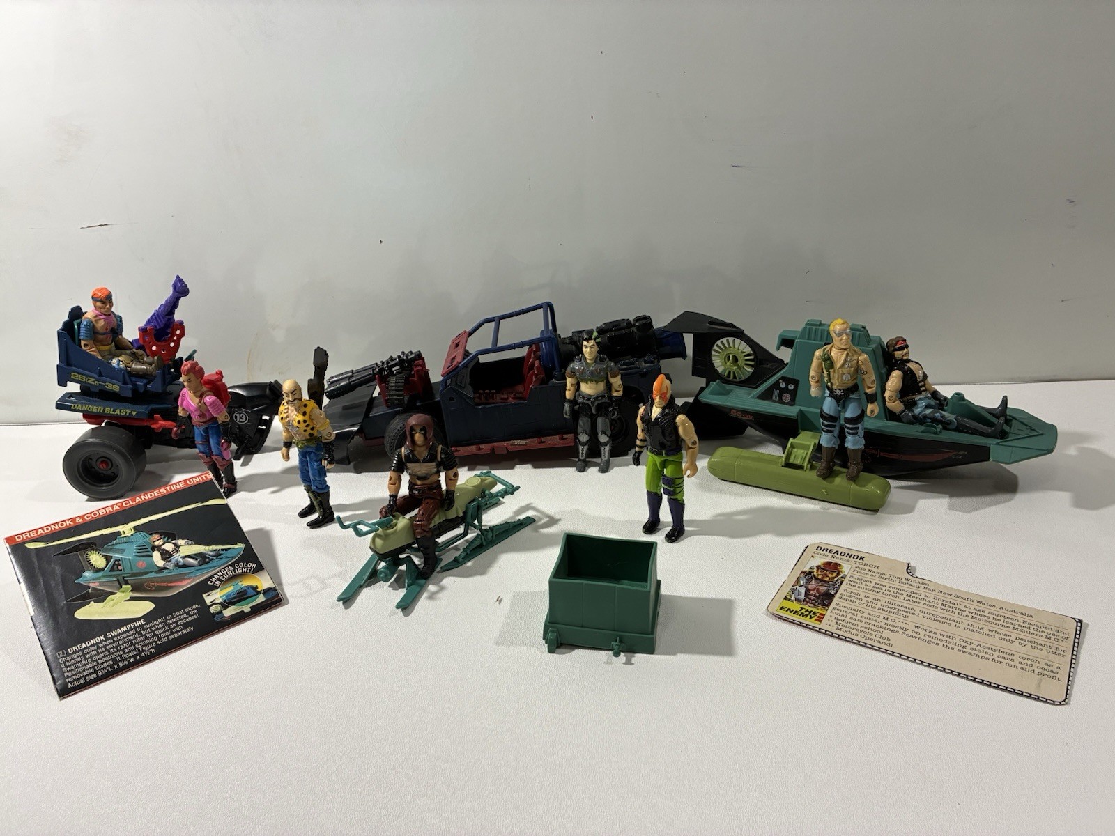 G.I.Joe Zartan Dreadnok Thunder Machine Swamp Skier Vintage Hasbro Vehicle Lot