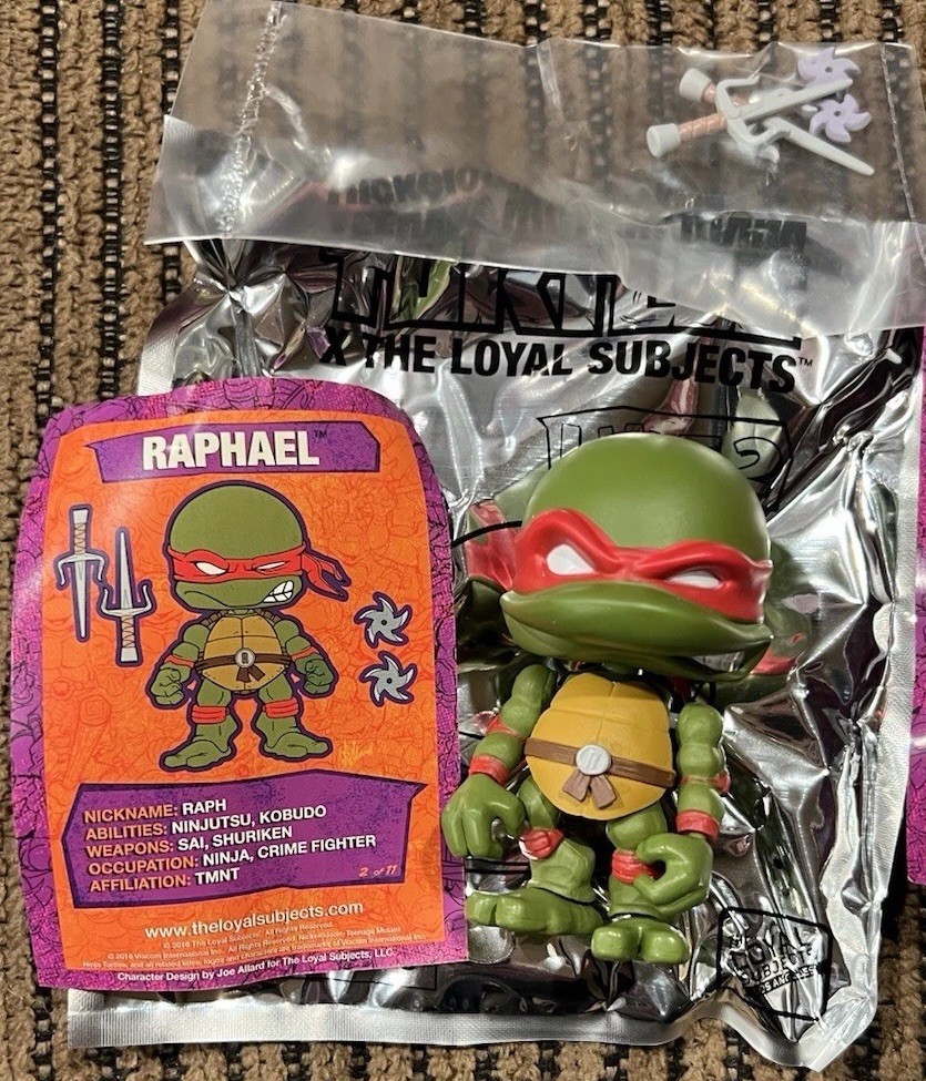 Loyal Subjects TMNT Teenage Mutant Ninja Turtles Wave 2 Lot Of 8 Figures New